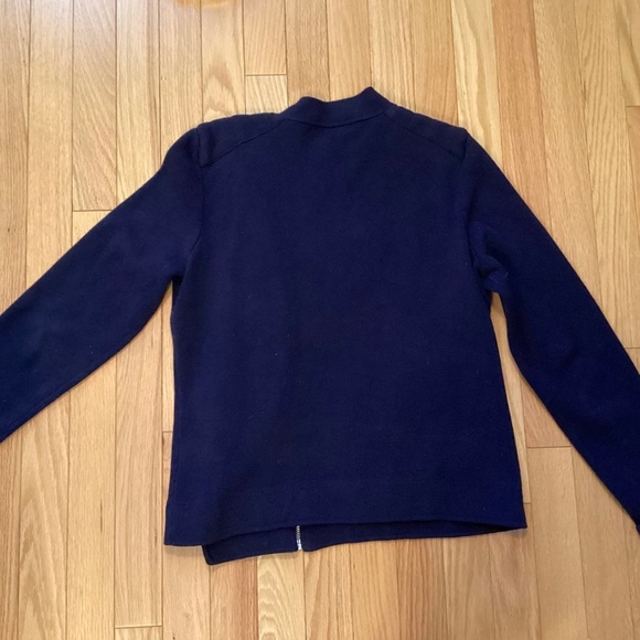 Ralph Lauren 100% cotton moto sweater, navy blue, size medium - Picture 2 of 12